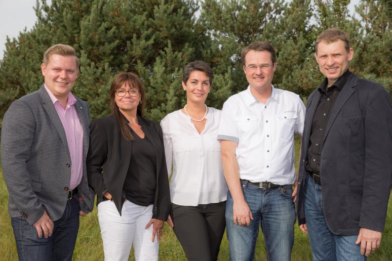  Comteam-Beirat: Sascha Neininger, Verena Müller-Thiel, Laalak Nassiri, Burkhard Fels und Matthias Kunert